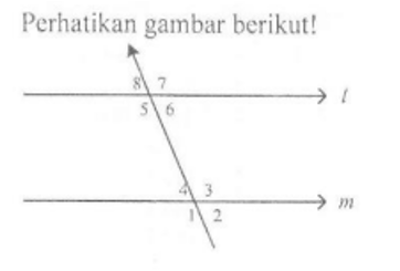 Pasangan Sudut Luar Sepihak Adalah