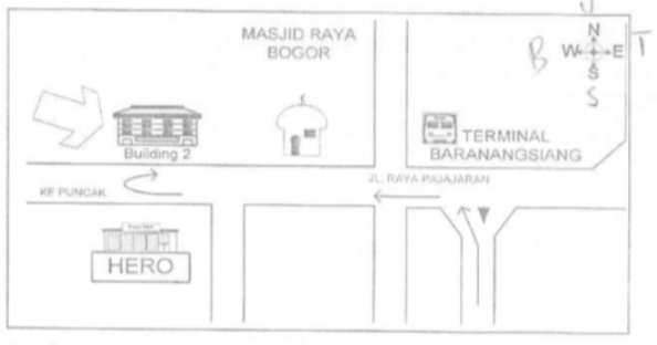 Perhatikan Denah Berikut Letak Terminal Bar